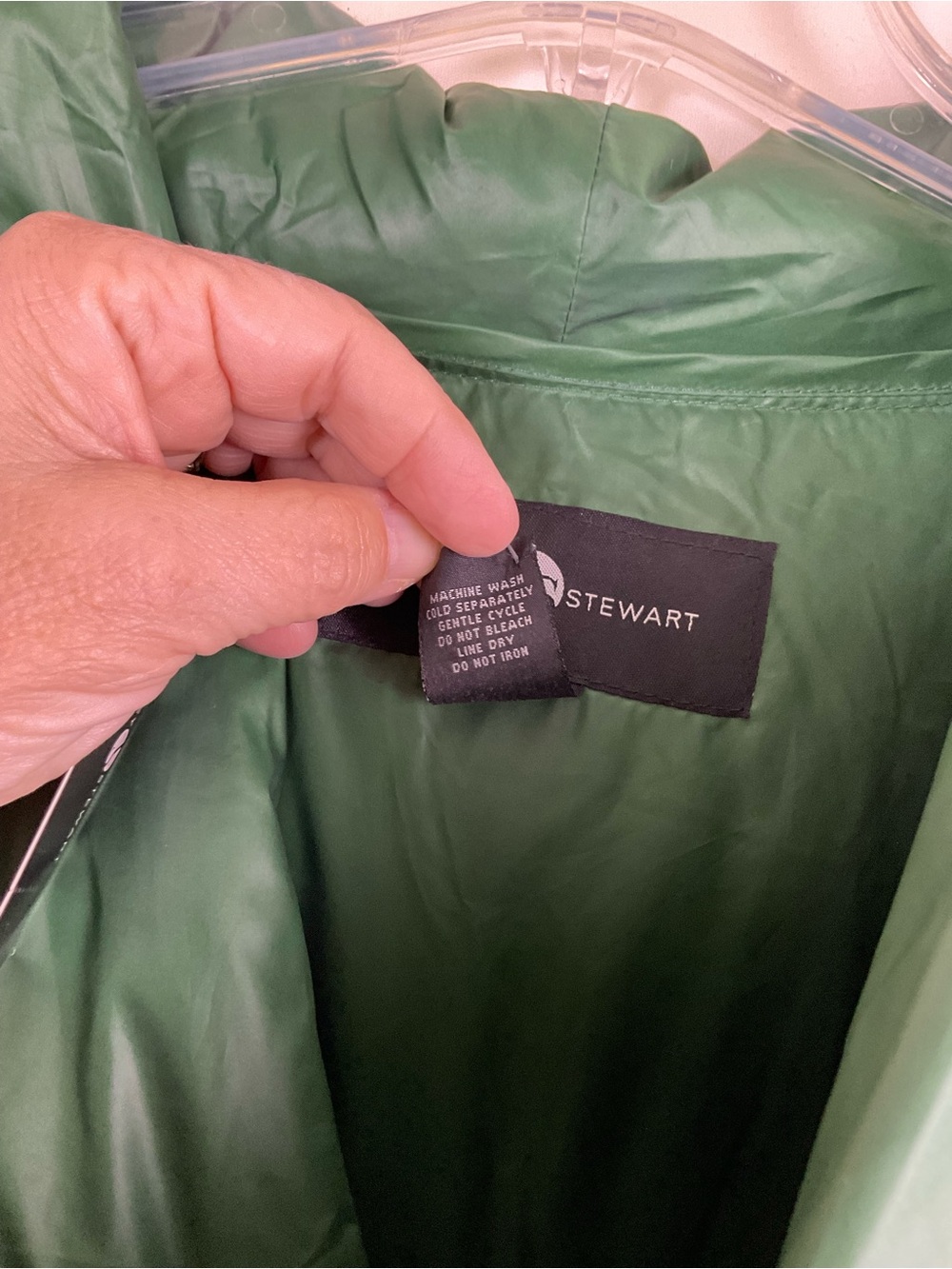 Ashley Stewart Emerald Green Asymmetrical Quilted Belted Puffer Coat - Picture 9 of 15
